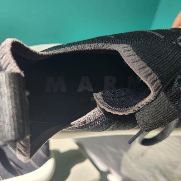 𝅺MARNI Black Banana lace up sneakers size 9(42) BNWT - Picture 6 of 9